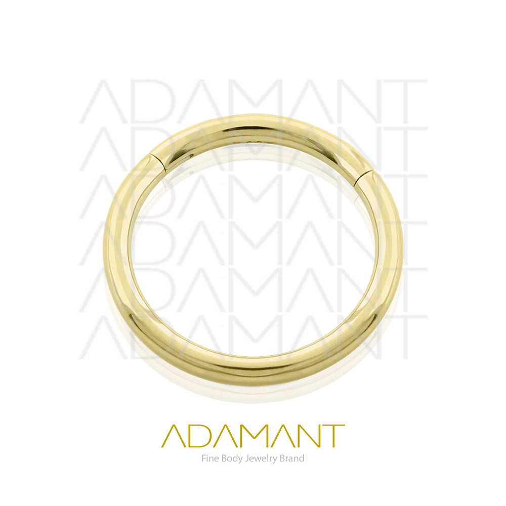 14g, Oro Solido 14k Aro de Bisagra Clicker