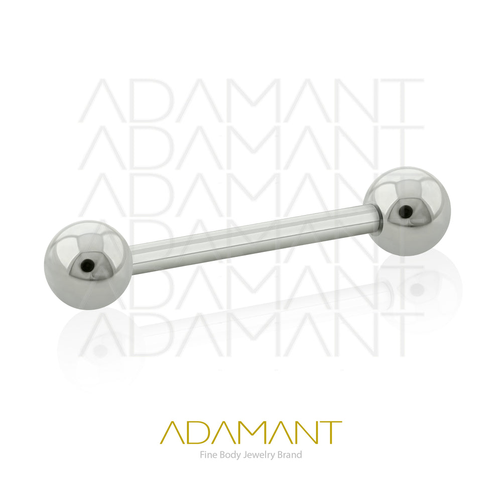 12g, Titanio Barbell con Bola, Rosca Interna, 1.2mm Patrón de rosca, Barbell con bola.