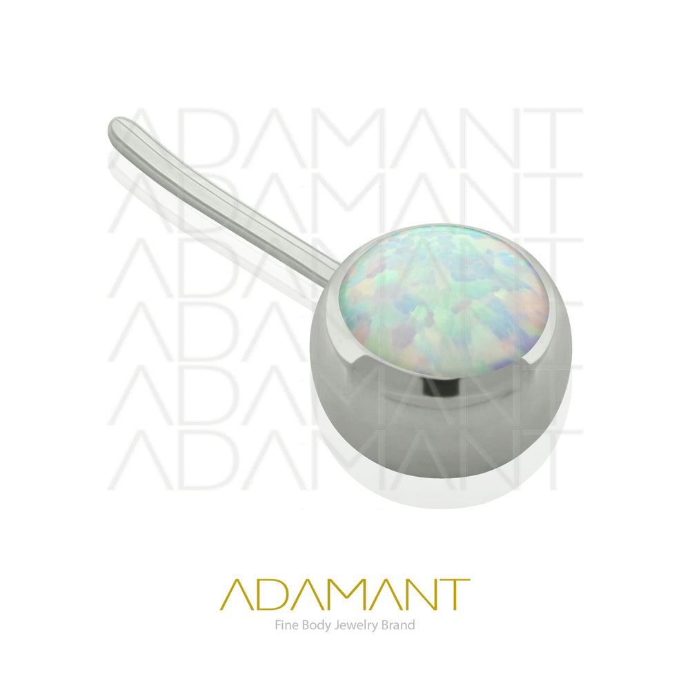 20g-18g-16g-14g Titanio Accesorios Sin Rosca, Front Bezel set, Opal.