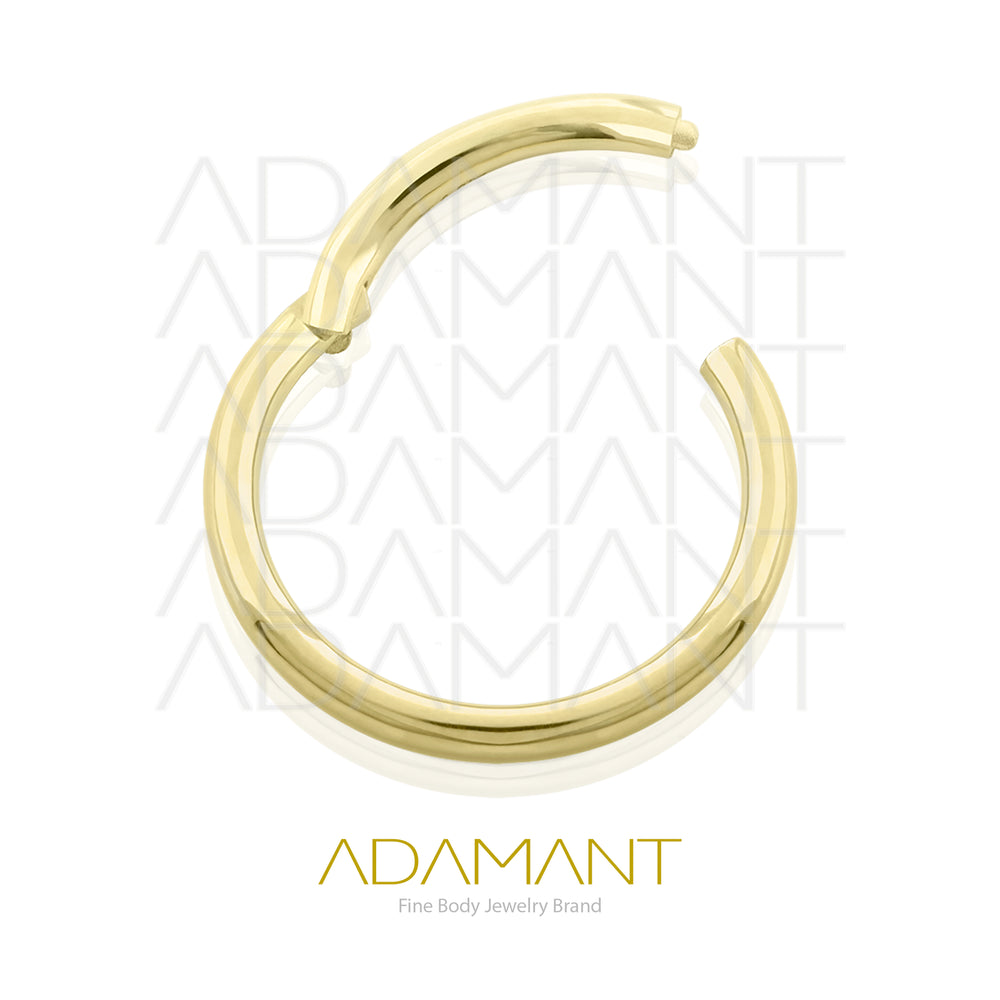 14g, Oro Solido 14k Aro de Bisagra Clicker