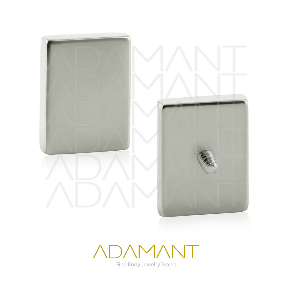 14g, Titanio Accesorio Rosca, 1.2mm Patrón de rosca, Rectangular Frame.