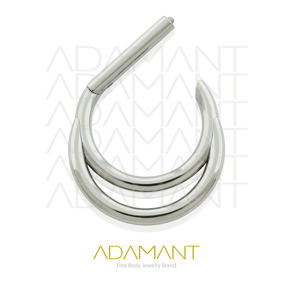 16g, Titanio, Aro Clicker con Bisagra, Doble forma en D