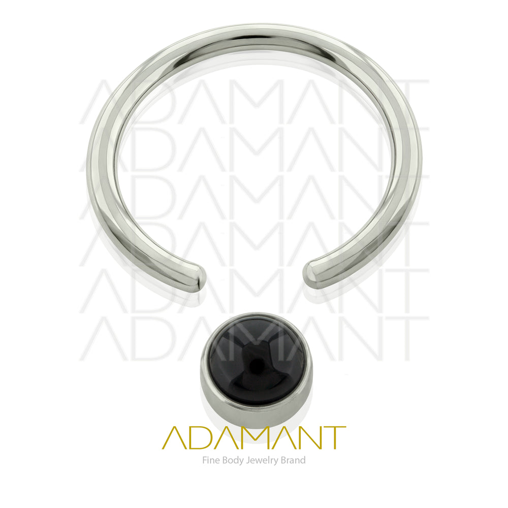 16g, Titanio CBR, Aro a Presión, Bezel Set, Onix