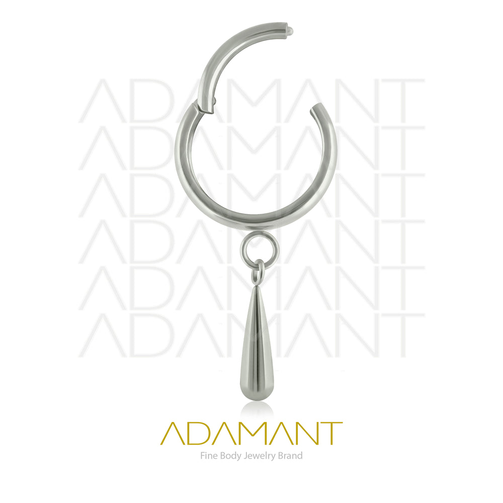 16g Titanio Aro Clicker con Bisagra, Dangle Drop