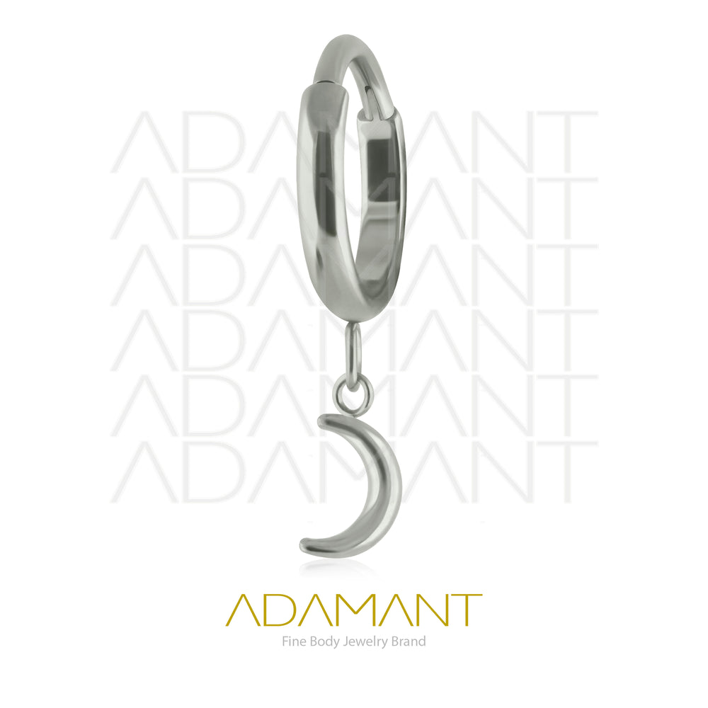 16g Titanio Aro Clicker con Bisagra, Dangle Moon