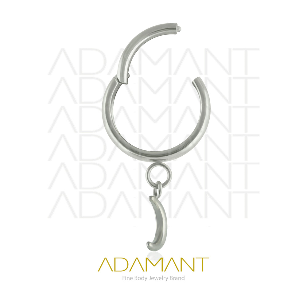 16g Titanio Aro Clicker con Bisagra, Dangle Moon