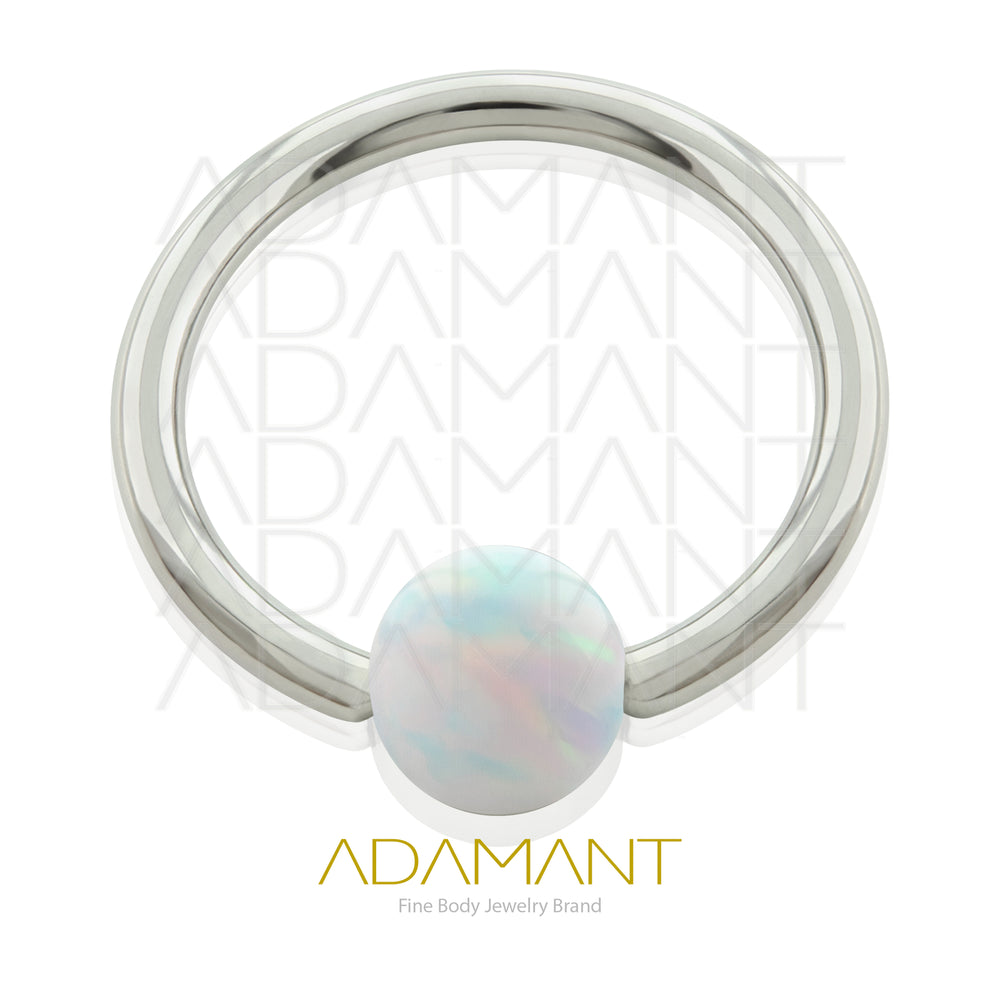 16g, Titanio CBR, Aro a Presión, Bola de Opal