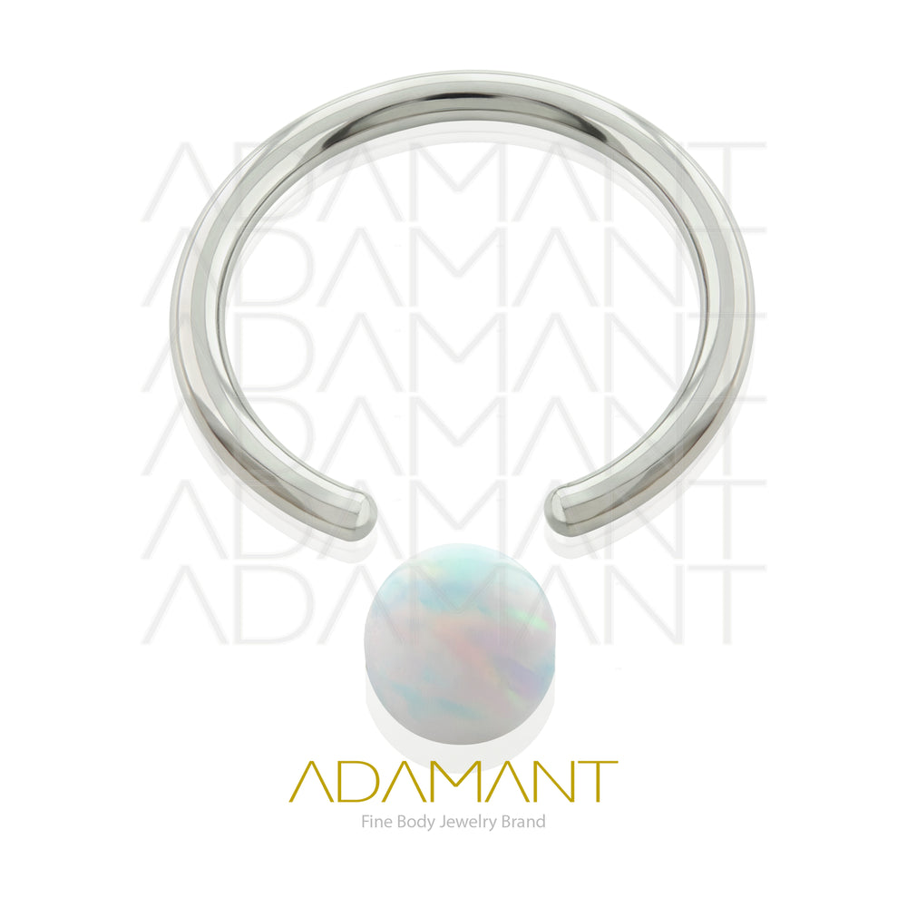 16g, Titanio CBR, Aro a Presión, Bola de Opal
