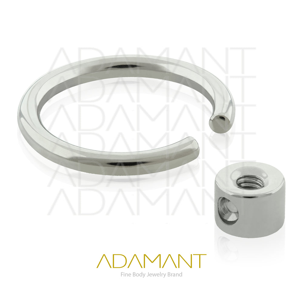 16g, Titanio Aro de Presión, Rosca Interna, 1.2mm Patrón de rosca, Aro de Presión para accesorio de rosca.