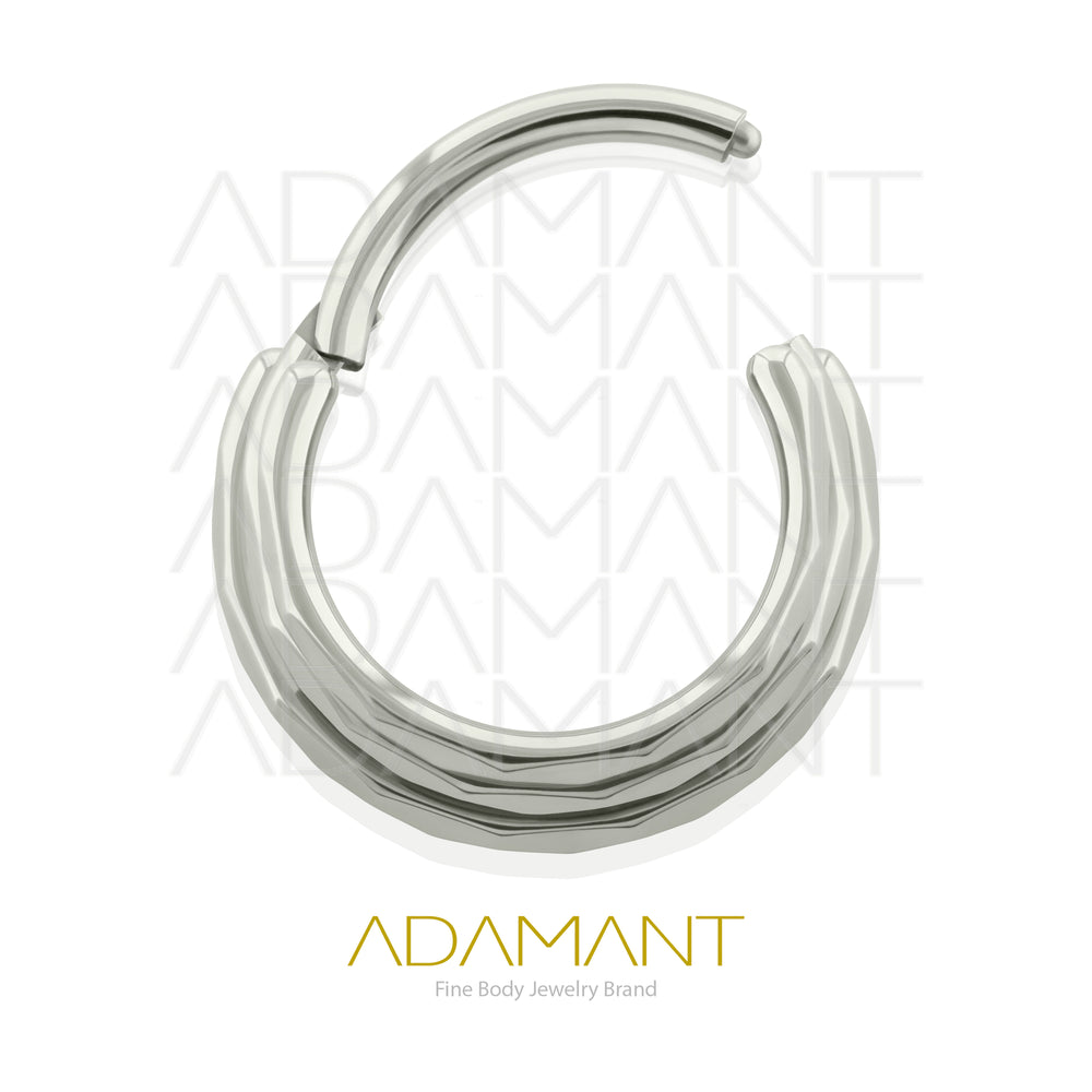 16g, Titanio, Aro Clicker con Bisagra, Triple Beveling de Frente