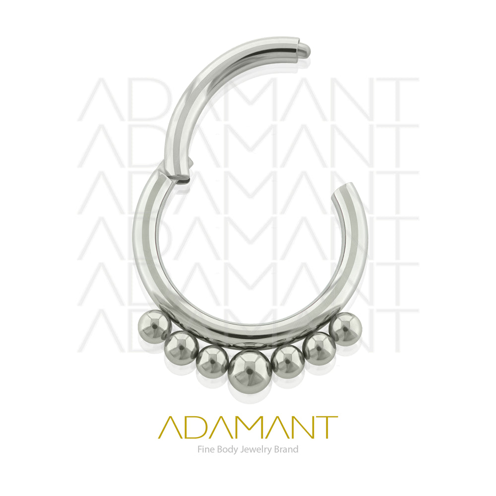 16g, Titanio, Aro Clicker con Bisagra, Seven Ball.