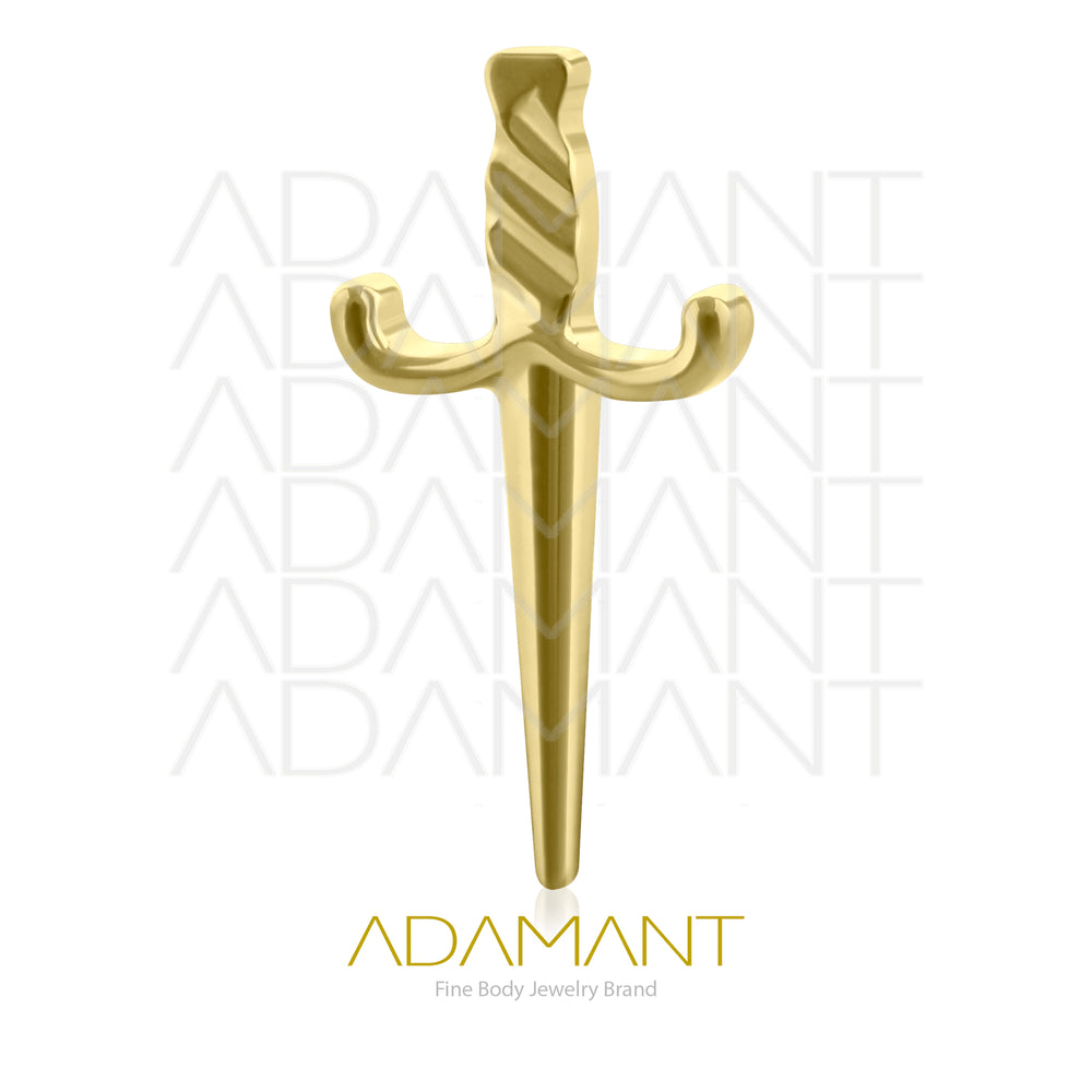 18g - 16g, Titanio Platizado Dorado Accesorio Rosca, 0.9mm Patrón de rosca, Gran Espada