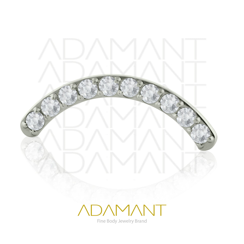 18g - 16g, Titanio Accesorio Rosca, 0.9mm Patrón de rosca, Arc Spark, Prong Set, Cubic Zirconia.