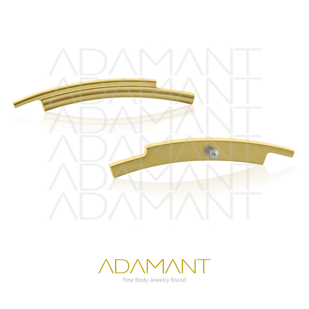 18g - 16g, Titanio Platizado Dorado Accesorio Rosca, 0.9mm Patrón de rosca, Double Arch.
