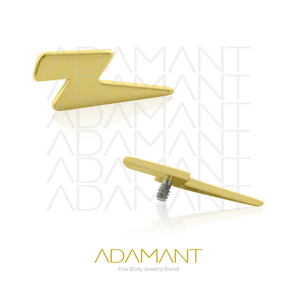 18g - 16g, Titanio Platizado Dorado Accesorio Rosca, 0.9mm Patrón de rosca, Trueno Plano