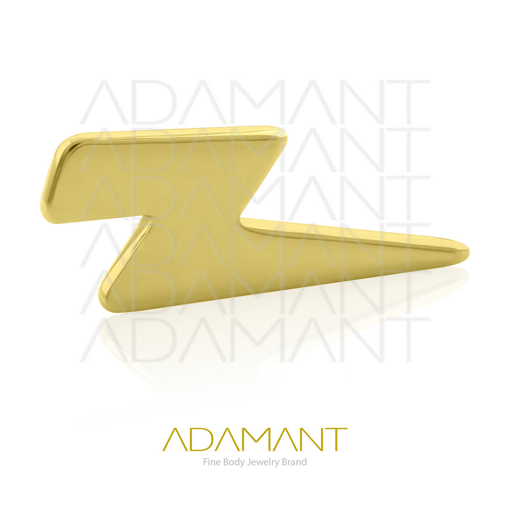 18g - 16g, Titanio Platizado Dorado Accesorio Rosca, 0.9mm Patrón de rosca, Trueno Plano