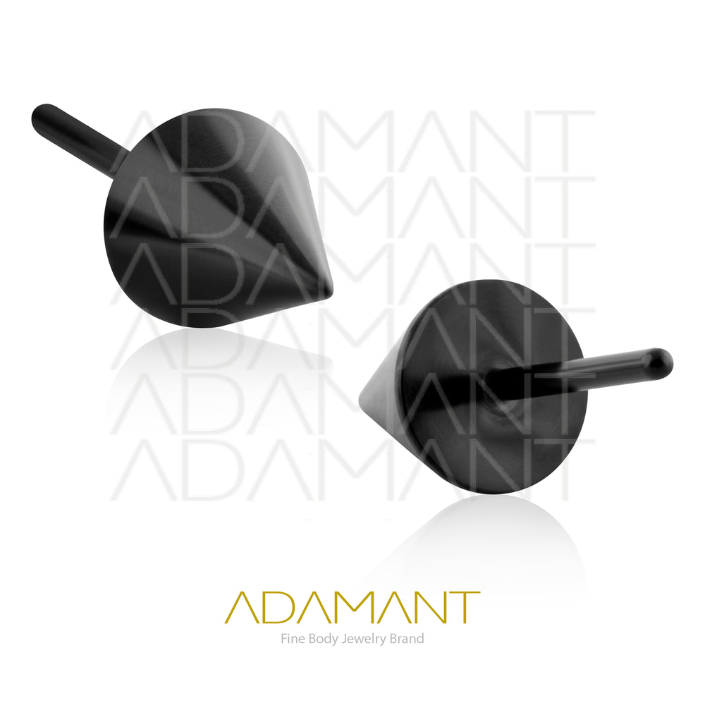 20g-18g-16g-14g Titanio PVD Negro Accesorios Sin Rosca, Spike