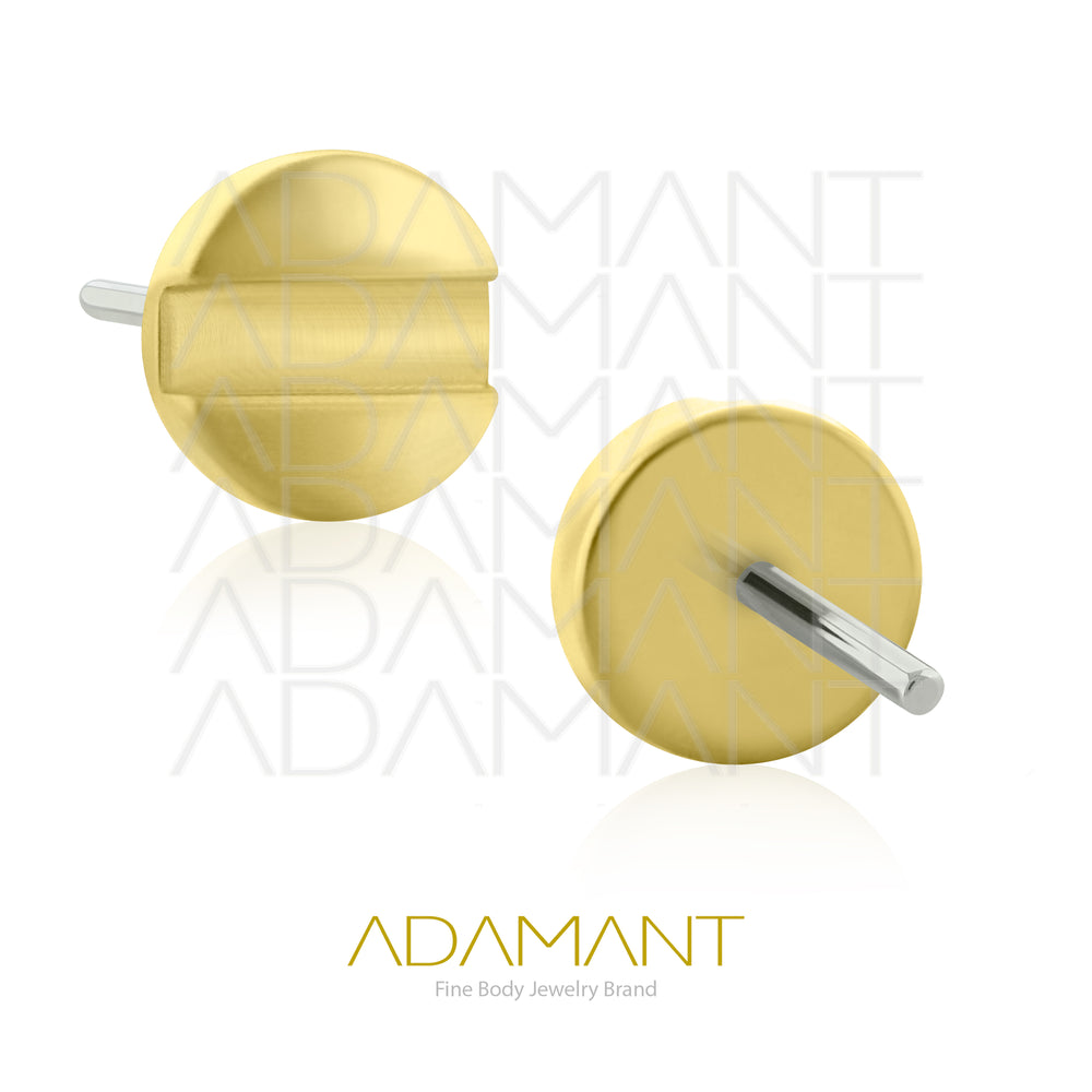 20g-18g-16g-14g Titanio Platizado Dorado Accesorio Sin Rosca,  Halo Disk