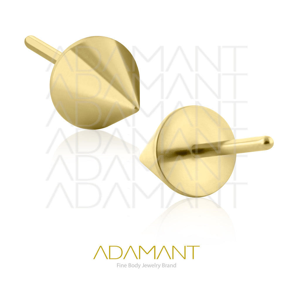 20g-18g-16g-14g Titanio Platizado Dorado Accesorios Sin Rosca, Spike