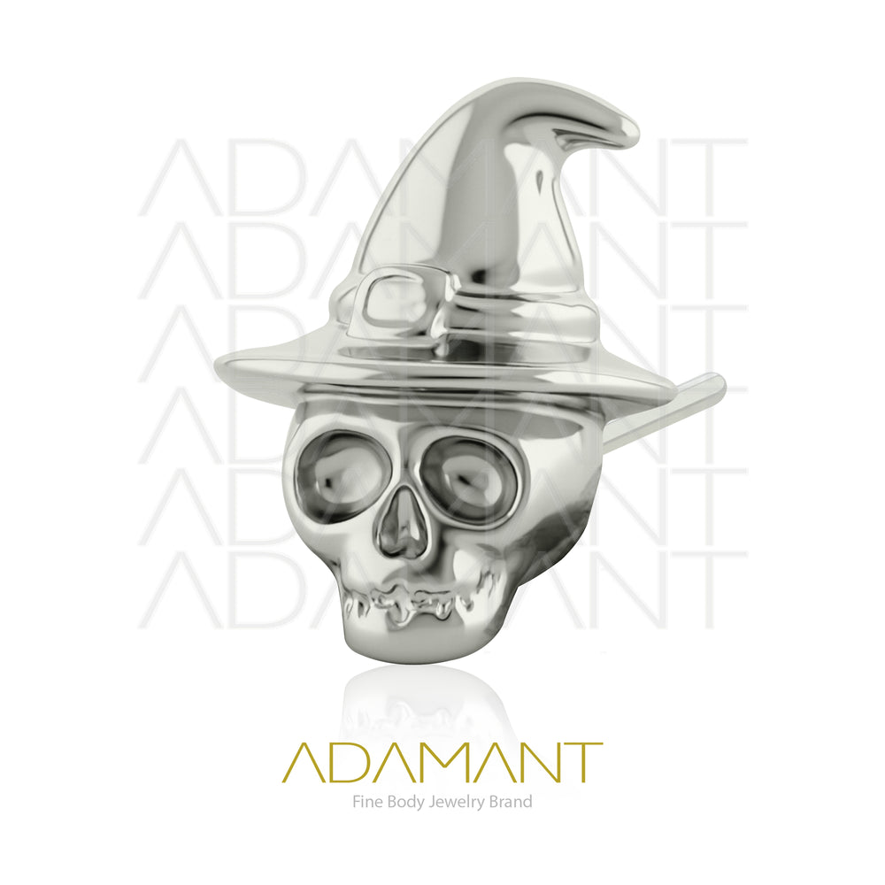 20g-18g-16g-14g Titanio Accesorios Sin Rosca, Witch Skull