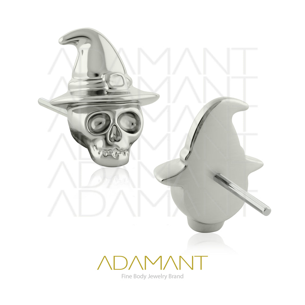 20g-18g-16g-14g Titanio Accesorios Sin Rosca, Witch Skull