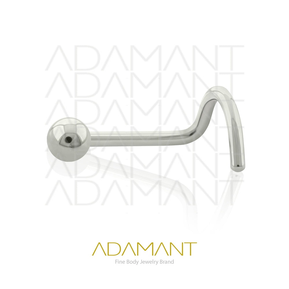 20g, Titanio Nostril, Nostril Curvo con Bola