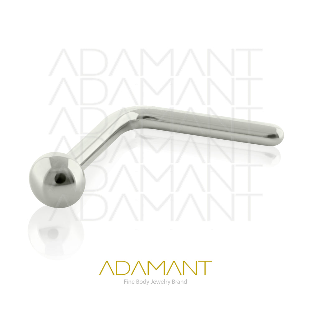20g, Titanio Nostril, Nostril forma de L con Media Bola