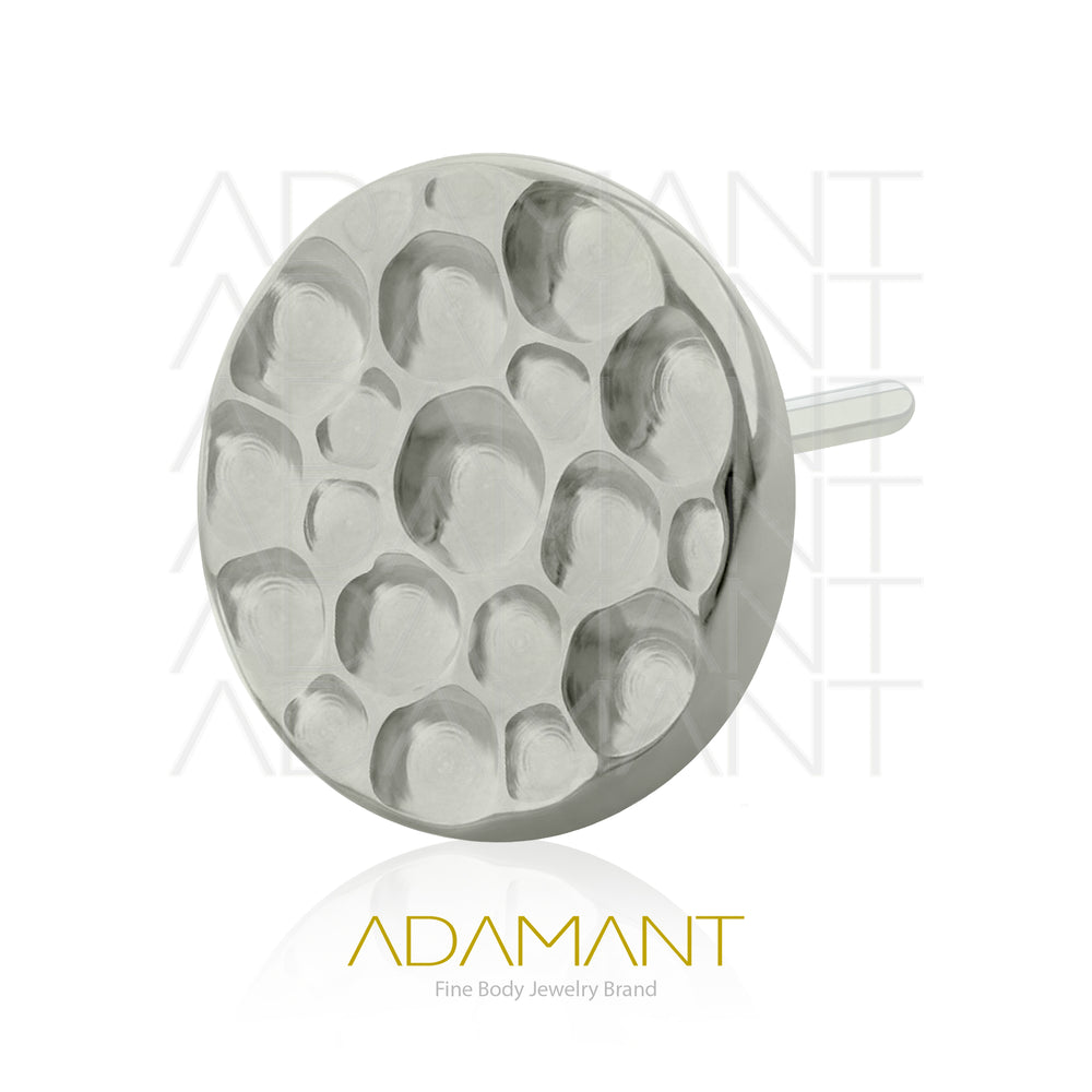 20g-18g-16g-14g Titanio Accesorios Sin Rosca,  Flat Hammered.