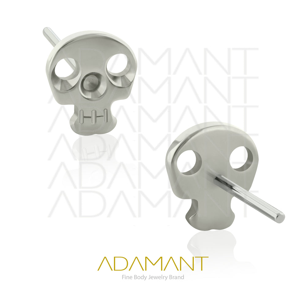 20g-18g-16g-14g Titanio Accesorios Sin Rosca, Skull Plano