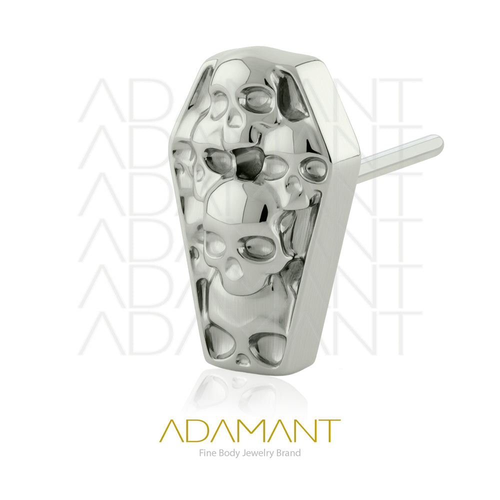 20g-18g-16g-14g Titanio Accesorios Sin Rosca, Skull Coffin