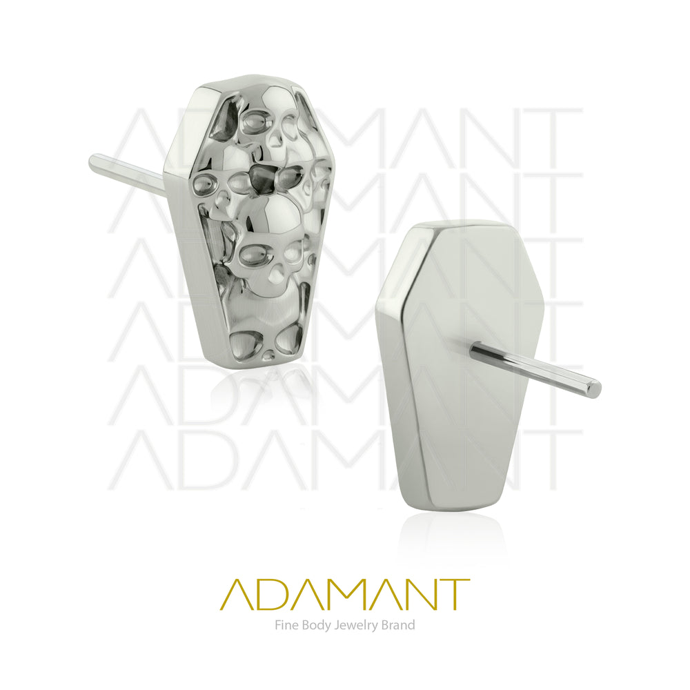 20g-18g-16g-14g Titanio Accesorios Sin Rosca, Skull Coffin