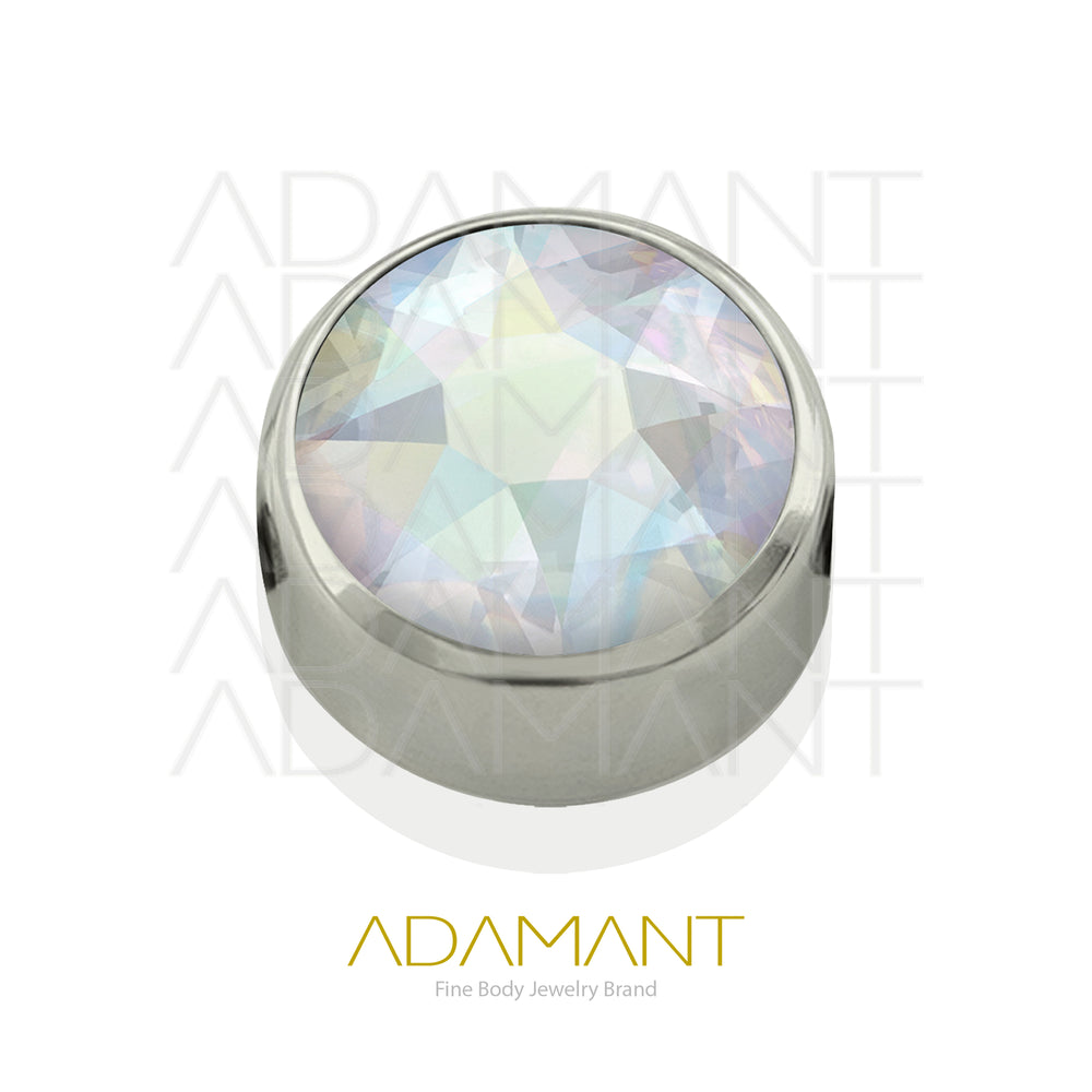 Titanio Accesorio CBR, Bezel Set, Cubic Zirconia