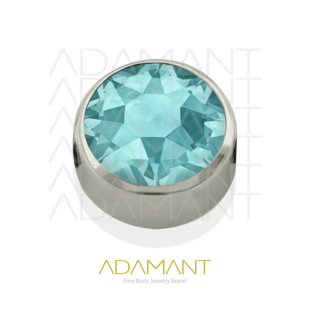 Titanio Accesorio CBR, Bezel Set, Cubic Zirconia