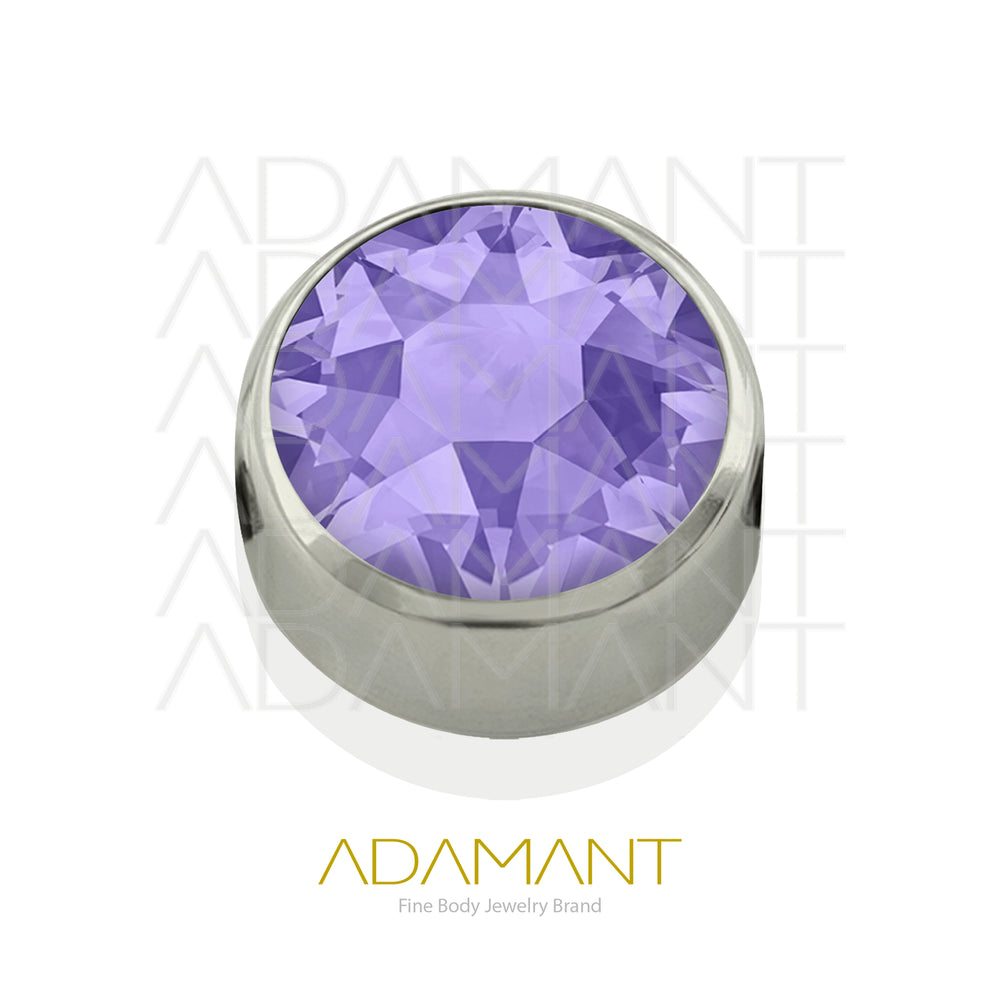 Titanio Accesorio CBR, Bezel Set, Cubic Zirconia
