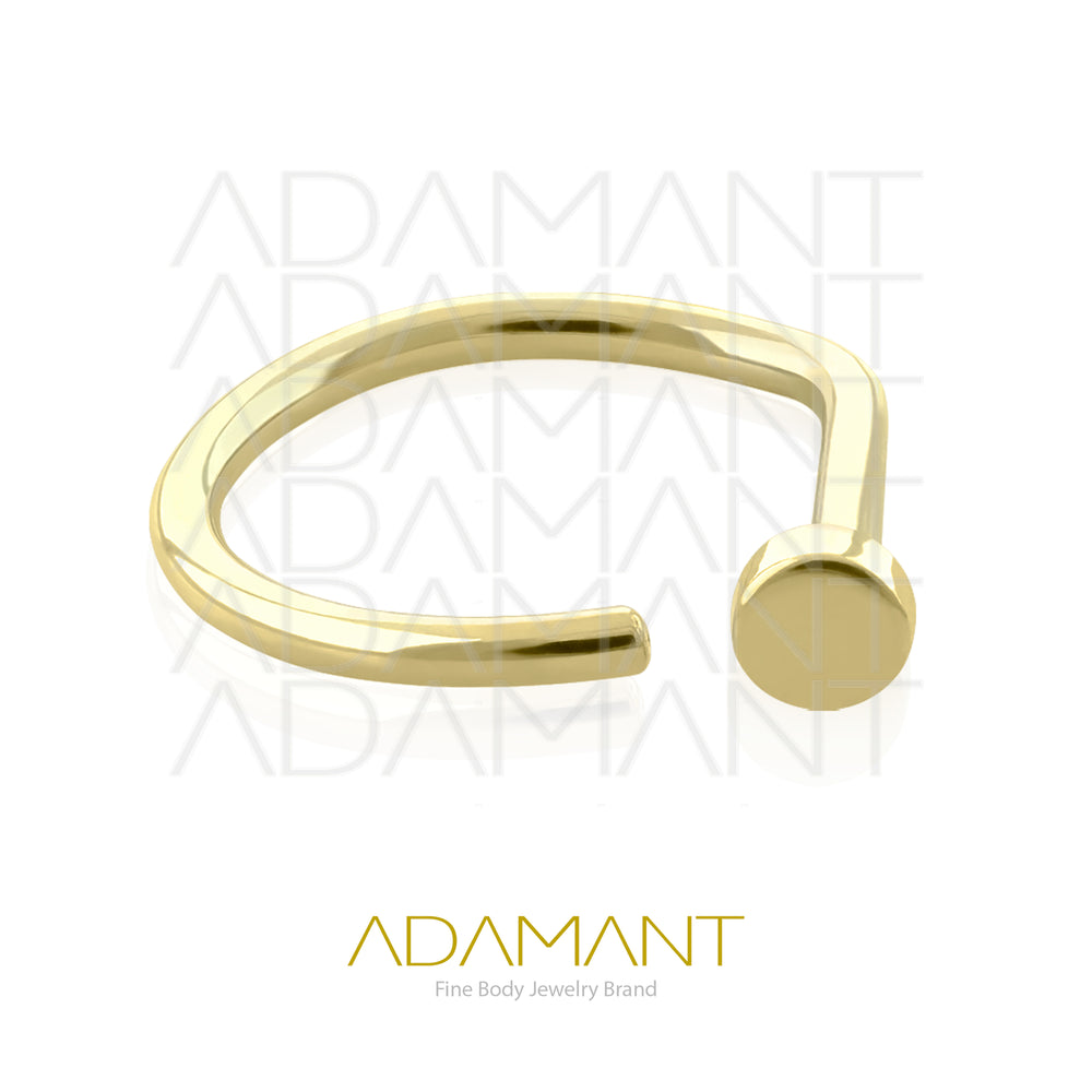 18g, Oro Solido 14k G-Ring
