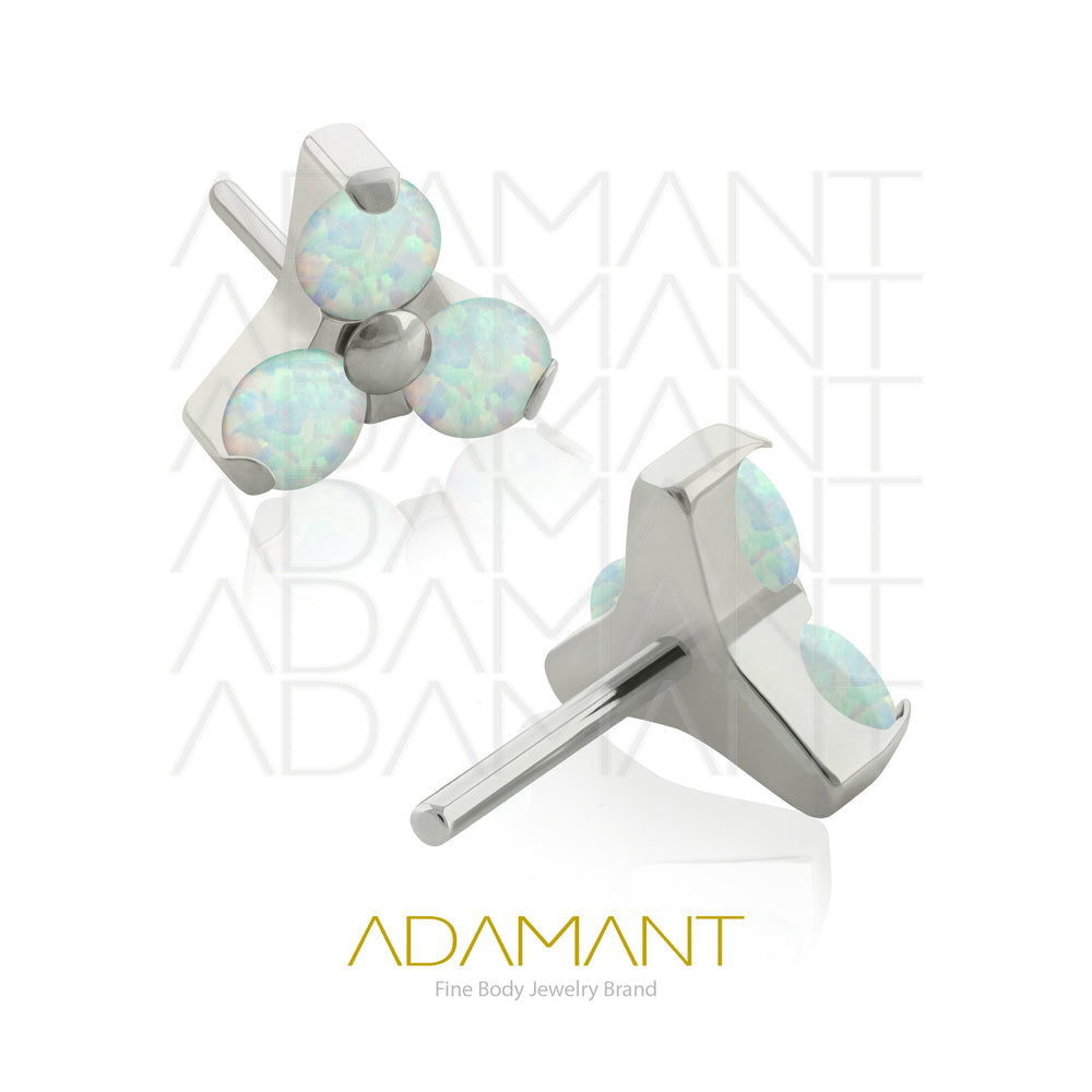 20g-18g-16g-14g Titanio Accesorios Sin Rosca, Trinity, Prong set, Opal.