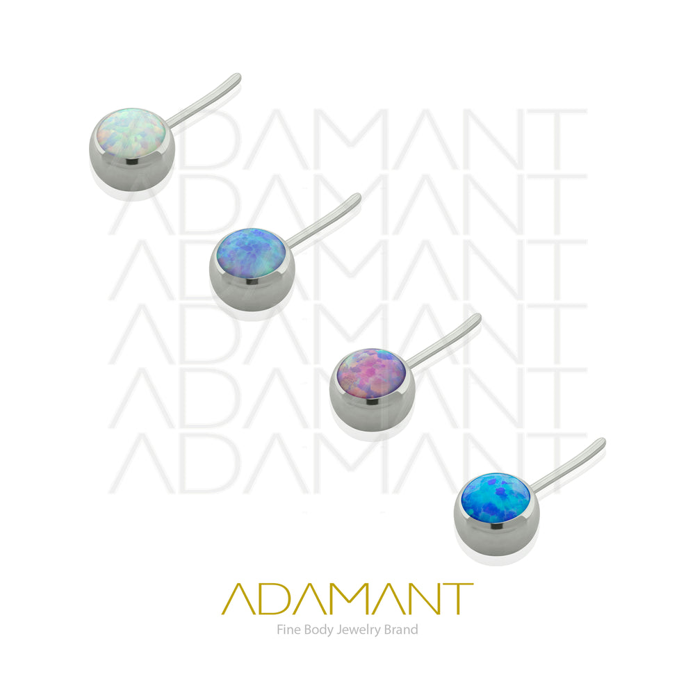 20g-18g-16g-14g Titanio Accesorios Sin Rosca, Front Bezel set, Opal.