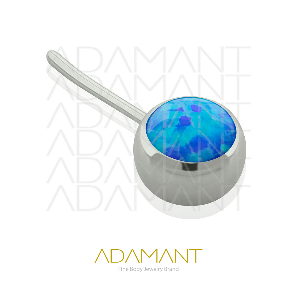 20g-18g-16g-14g Titanio Accesorios Sin Rosca, Front Bezel set, Opal.
