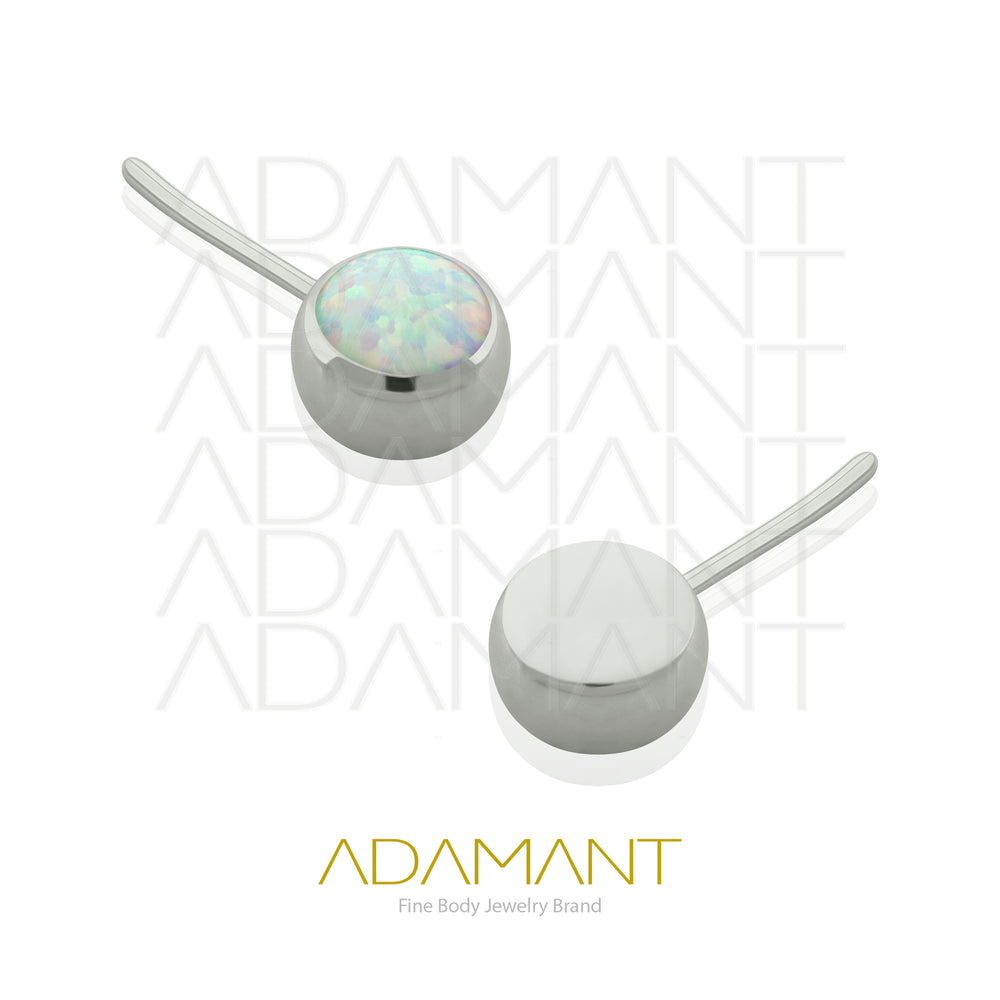 20g-18g-16g-14g Titanio Accesorios Sin Rosca, Front Bezel set, Opal.