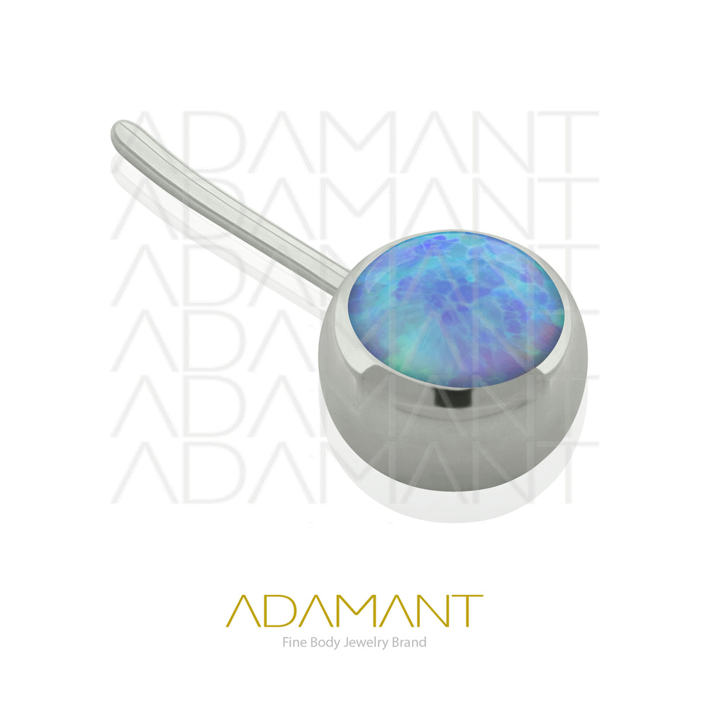 20g-18g-16g-14g Titanio Accesorios Sin Rosca, Front Bezel set, Opal.