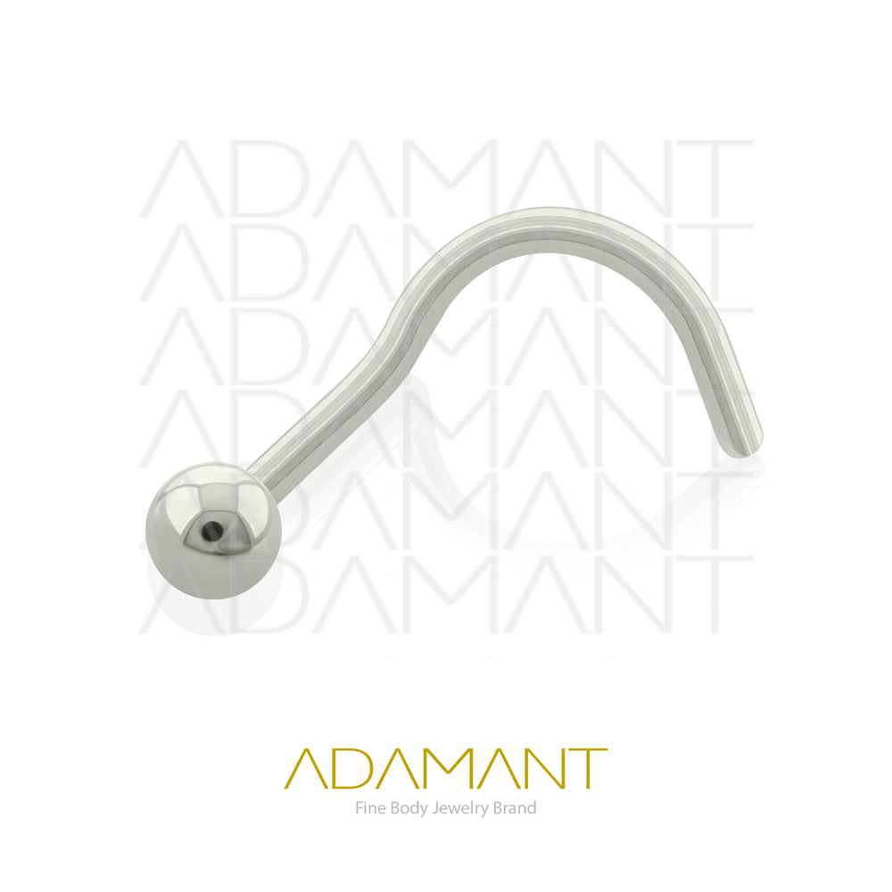 20g, Titanio Nostril, Nostril Curvo con Bola