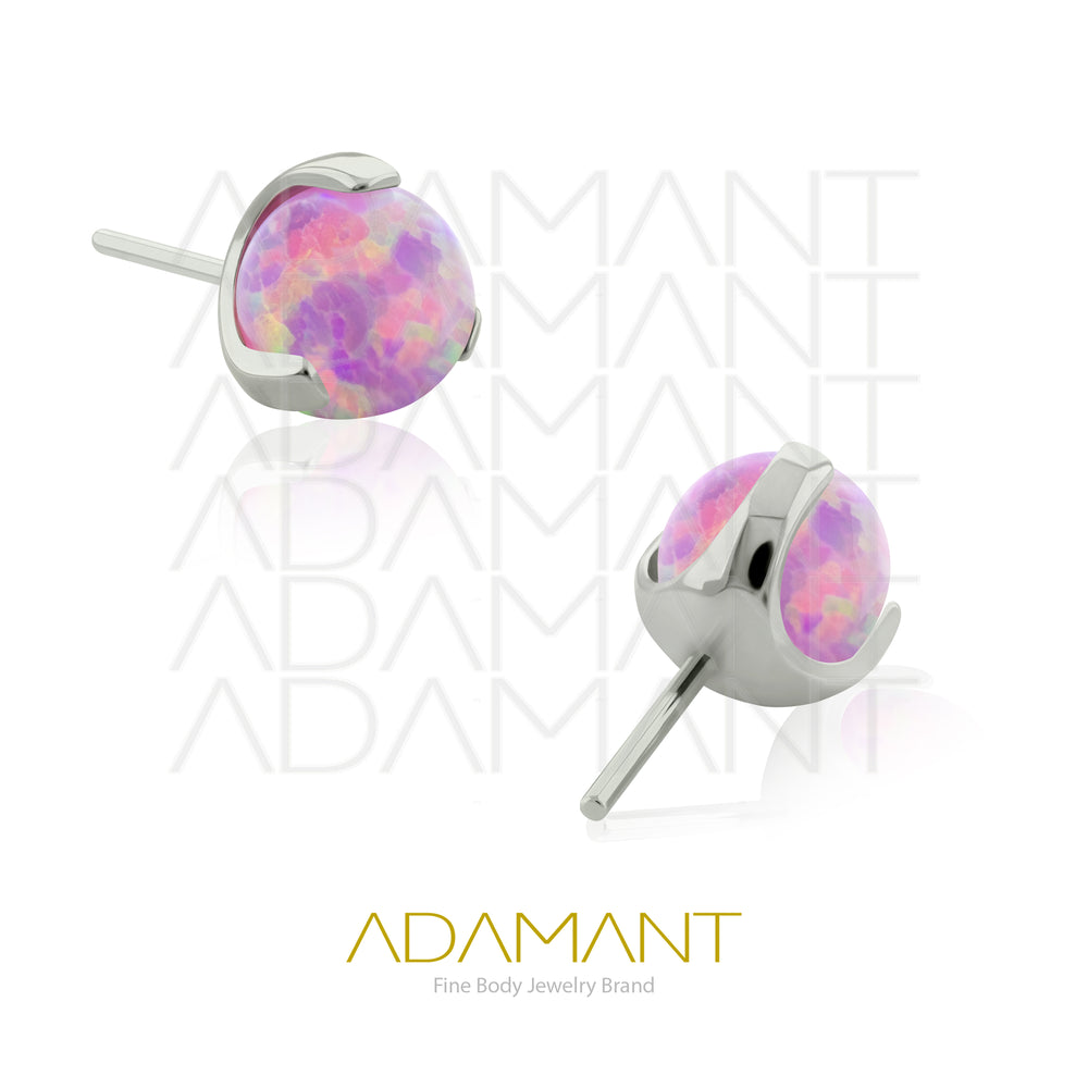 20g-18g-16g-14g Titanio Accesorios Sin Rosca, Bola, Prong set 3, Opal.