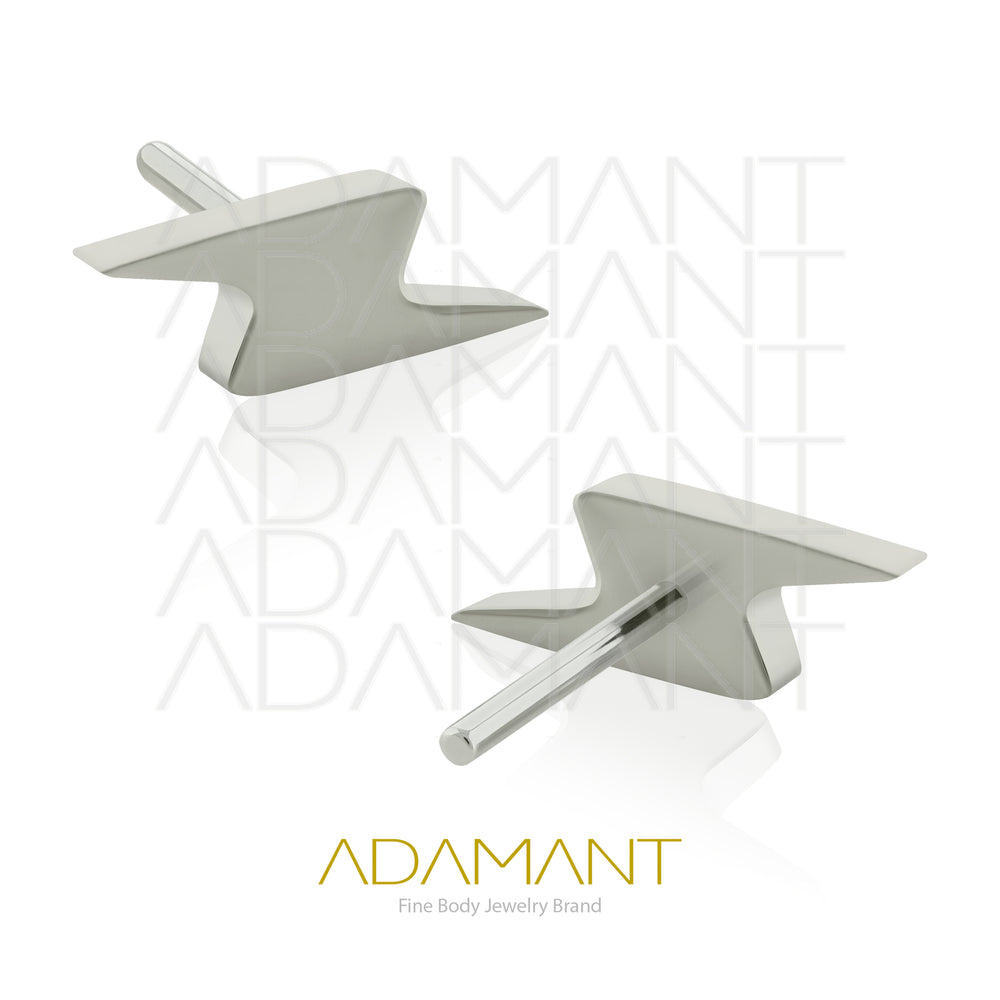 20g-18g-16g-14g Titanio Accesorios Sin Rosca, Trueno Plano